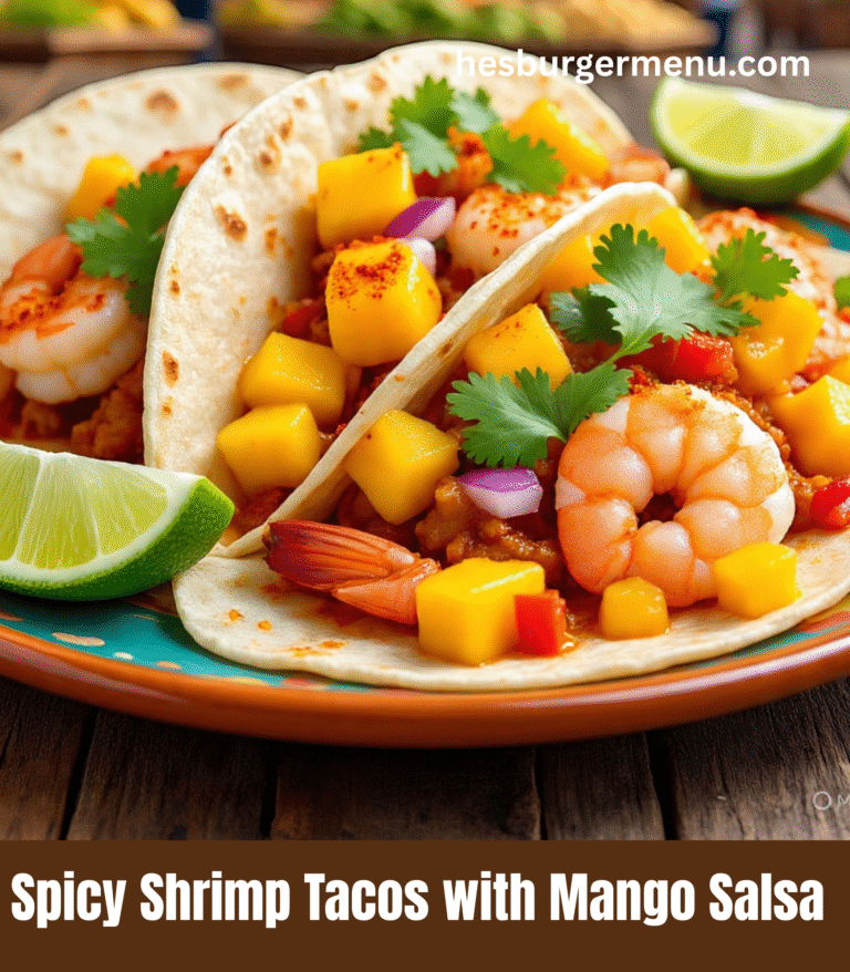 Spicy Shrimp Tacos with Mango Salsa