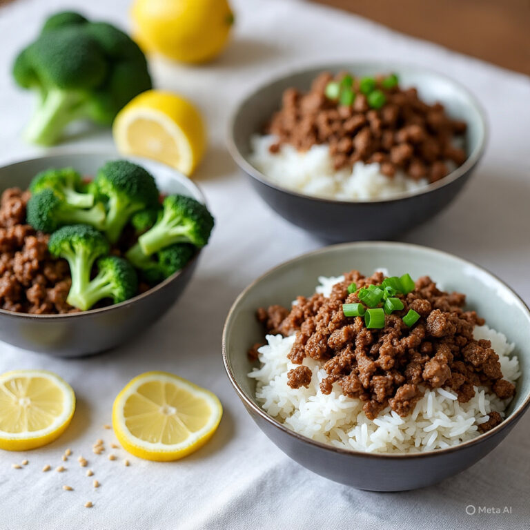 Ground Beef Bowls Recipe