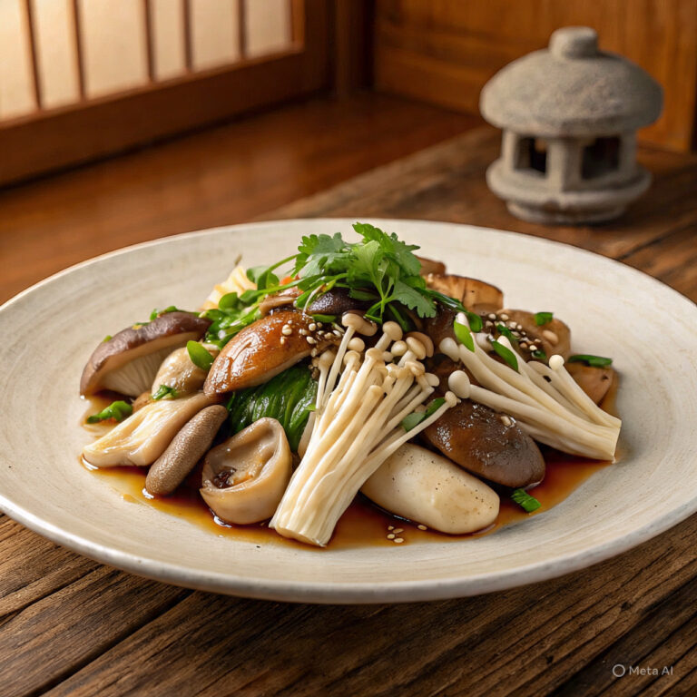 Asian Mushrooms Dishes