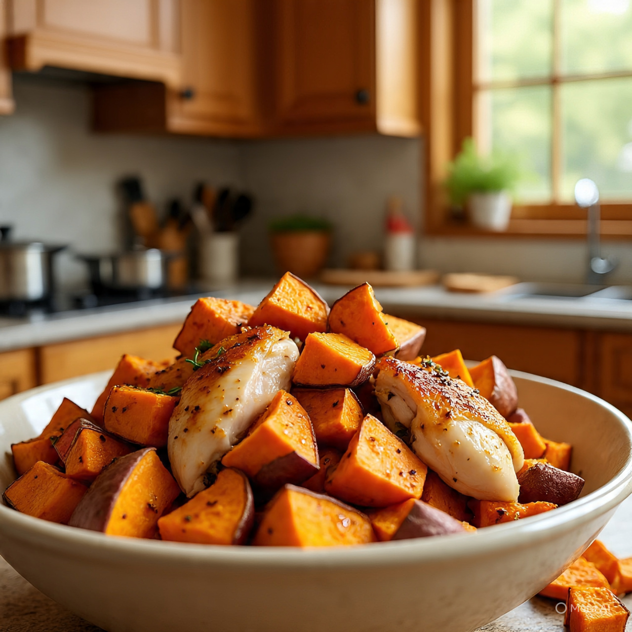 Chicken and Roasted Sweet Potatoe