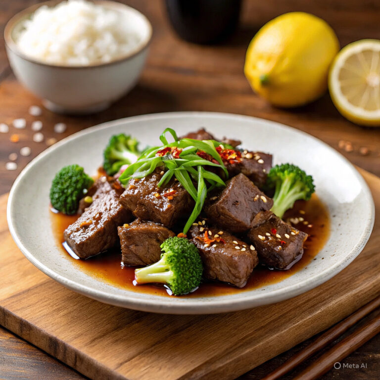 Garlic Beef with Broccoli