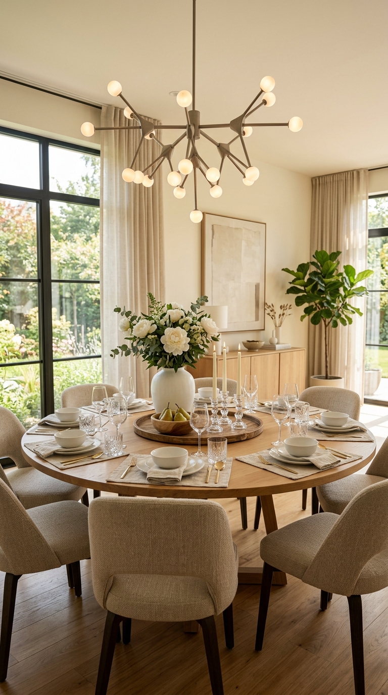 Round Dining Table Decor